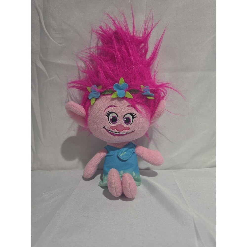 Talking Trolls Poppy Plush Doll Hasbro Dreamworks Pink Stuffed Toy